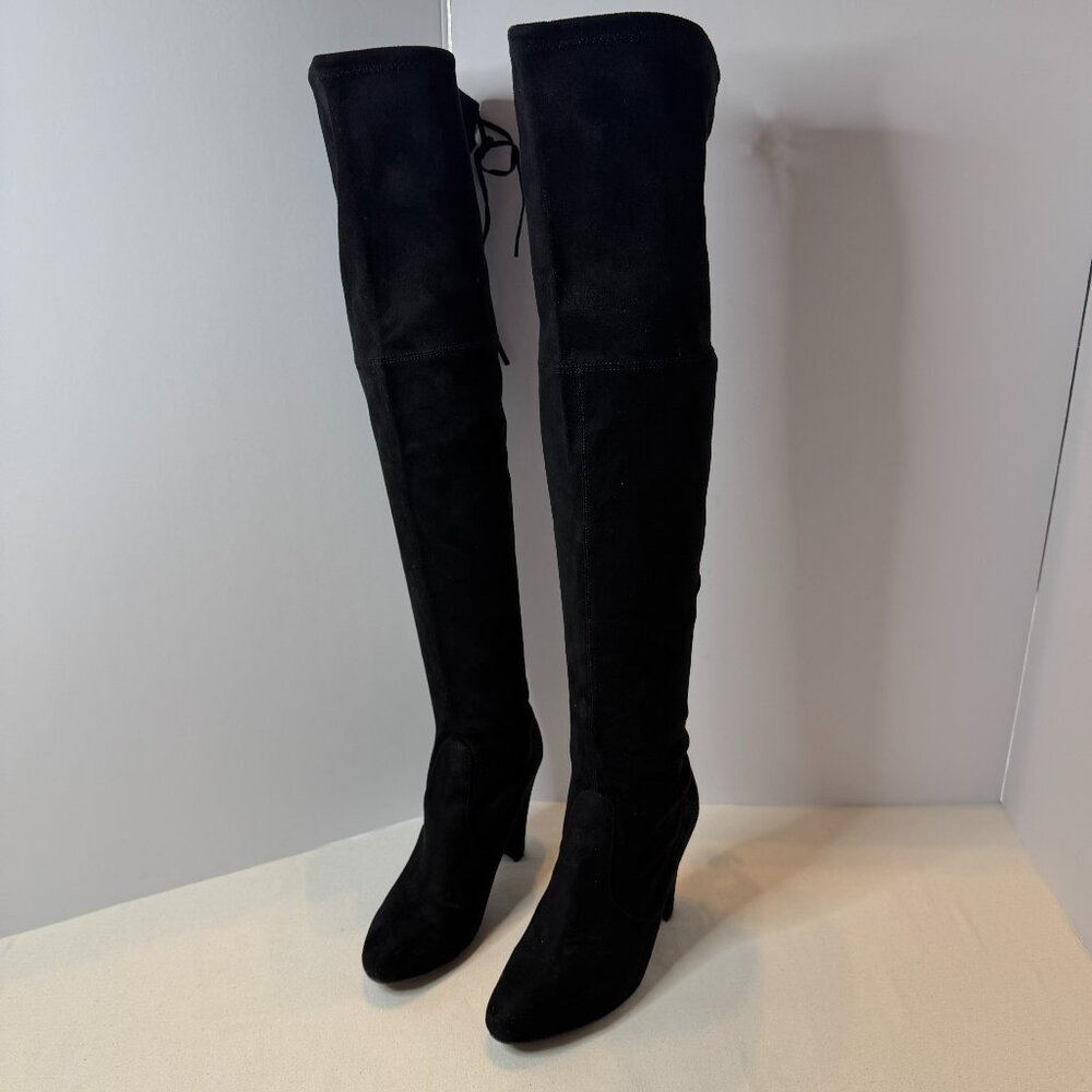 Steve Madden Over The Knee Black Bootsโ Size 8M